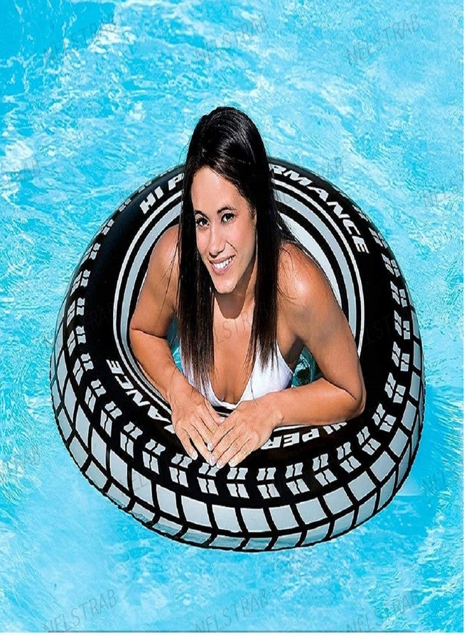 NELSTRAB:- Tire Inflatable Floating Swimming Tube Tyre Adult Swimming Ring(9 + Year Up)(Size - 36''inch)(1 PIS) - Image 2